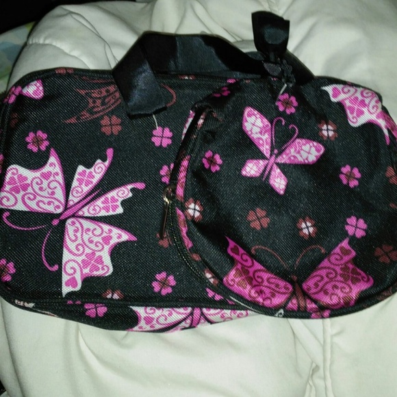 🌞   🌞 2 Make-up Bags, b&w, &pink butterflies - Picture 4 of 4
